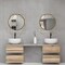 Uniquewise Decorative Metal Wall Mounted Modern Mirror - Perfect for Living Room, Bedroom, Bathroom Vanity, Entryway, or Hallway, Adding Elegance and Charm to Your Space